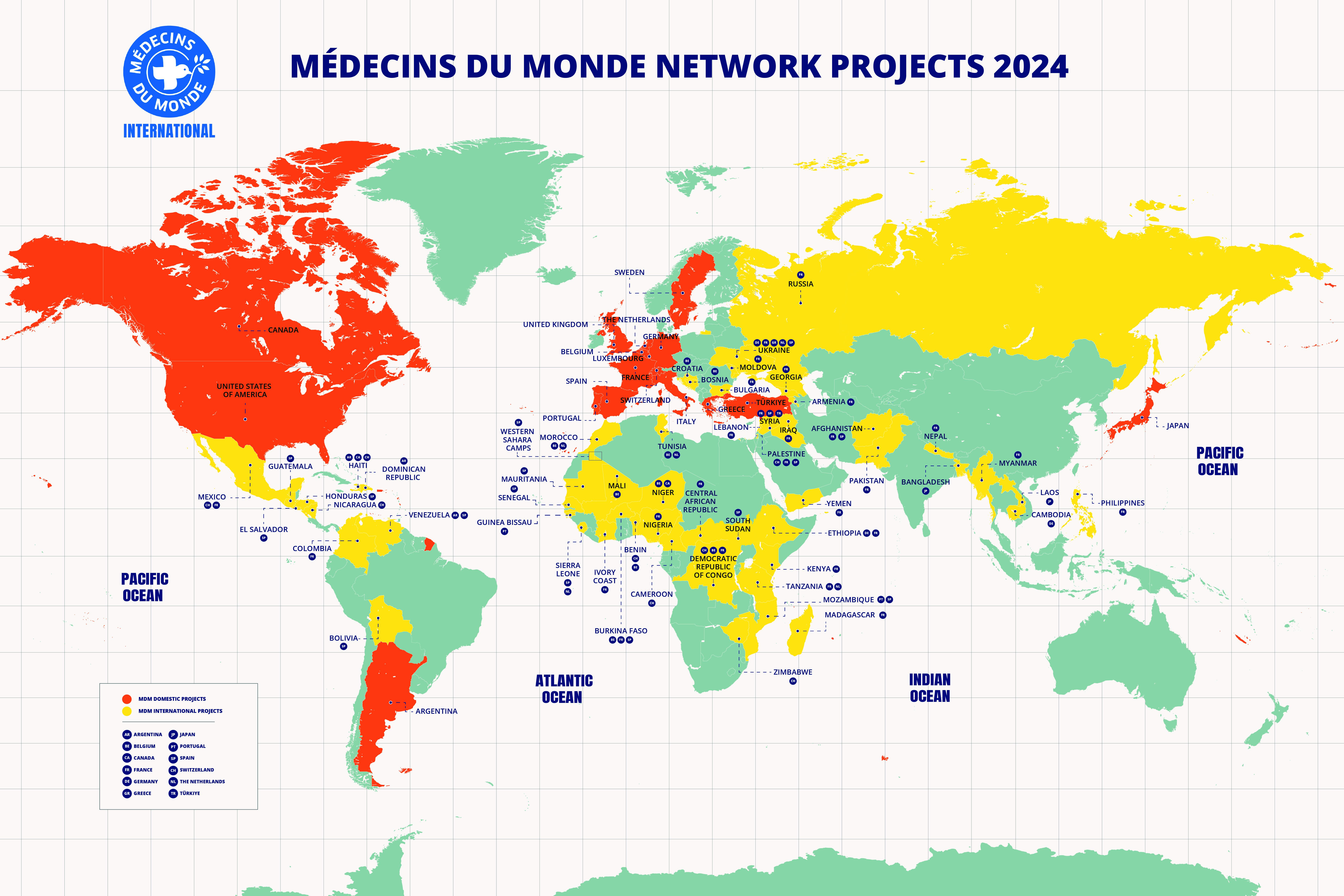 MDM Network Projects Map 2024 - ENG